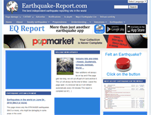Tablet Screenshot of earthquake-report.com
